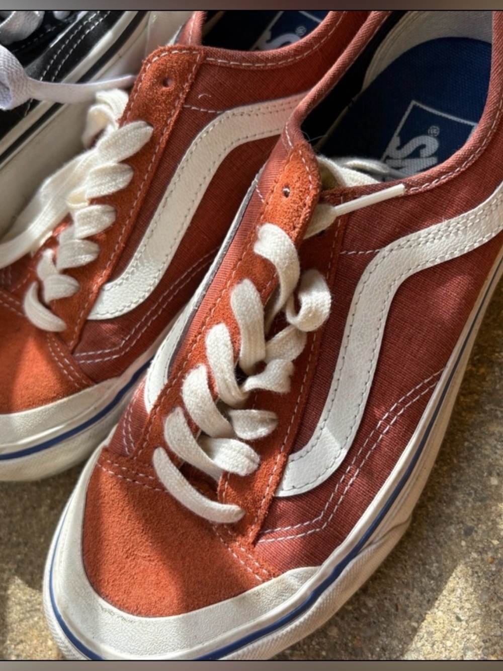 Orange Suede VANS Ultra Cush women 7